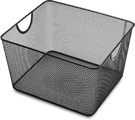 tall regtangular metal mesh boxes slimline|Amazon.com: Tall Wire Basket.